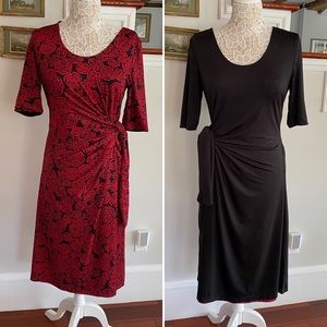 BETABRAND Shape Shift Rose Reversible Travel Dress medium